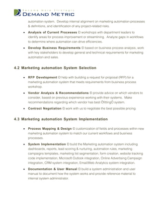 Curated visual reference: Visual Reference: Marketing Automation Consulting Rfp