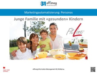 effimag Information Management AG, Wollerau
Marketingautomatisierung: Personas
Junge Familie mit «gesunden» Kindern
 