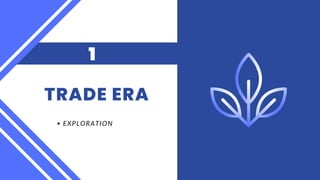 TRADE ERA
1
EXPLORATION
 