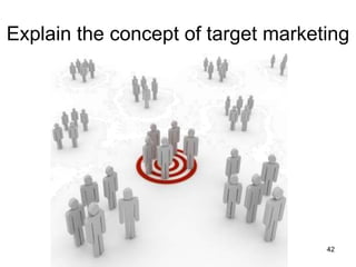 Marketing Basics - How can I satisfy customers?41Describe the marketing conceptSC 