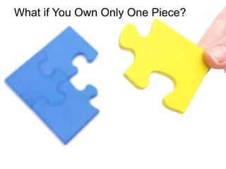 What if You Own Only One Piece?
 