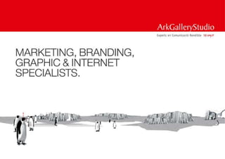 Marketing branding graphic internet, catàleg 2010 ark gallery studio