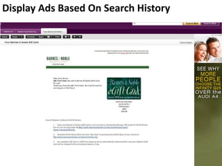 Display Ads Based On Search History
 