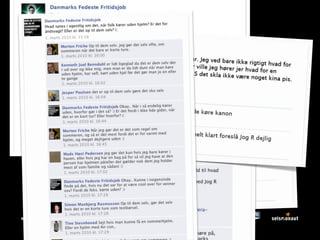 Kend dine brugere - og lav engagerende indhold til Facebook / København den 28. maj 2013
 