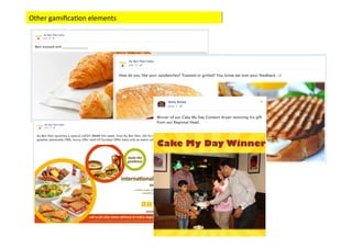 Other	
  gamiﬁca>on	
  elements	
  
 