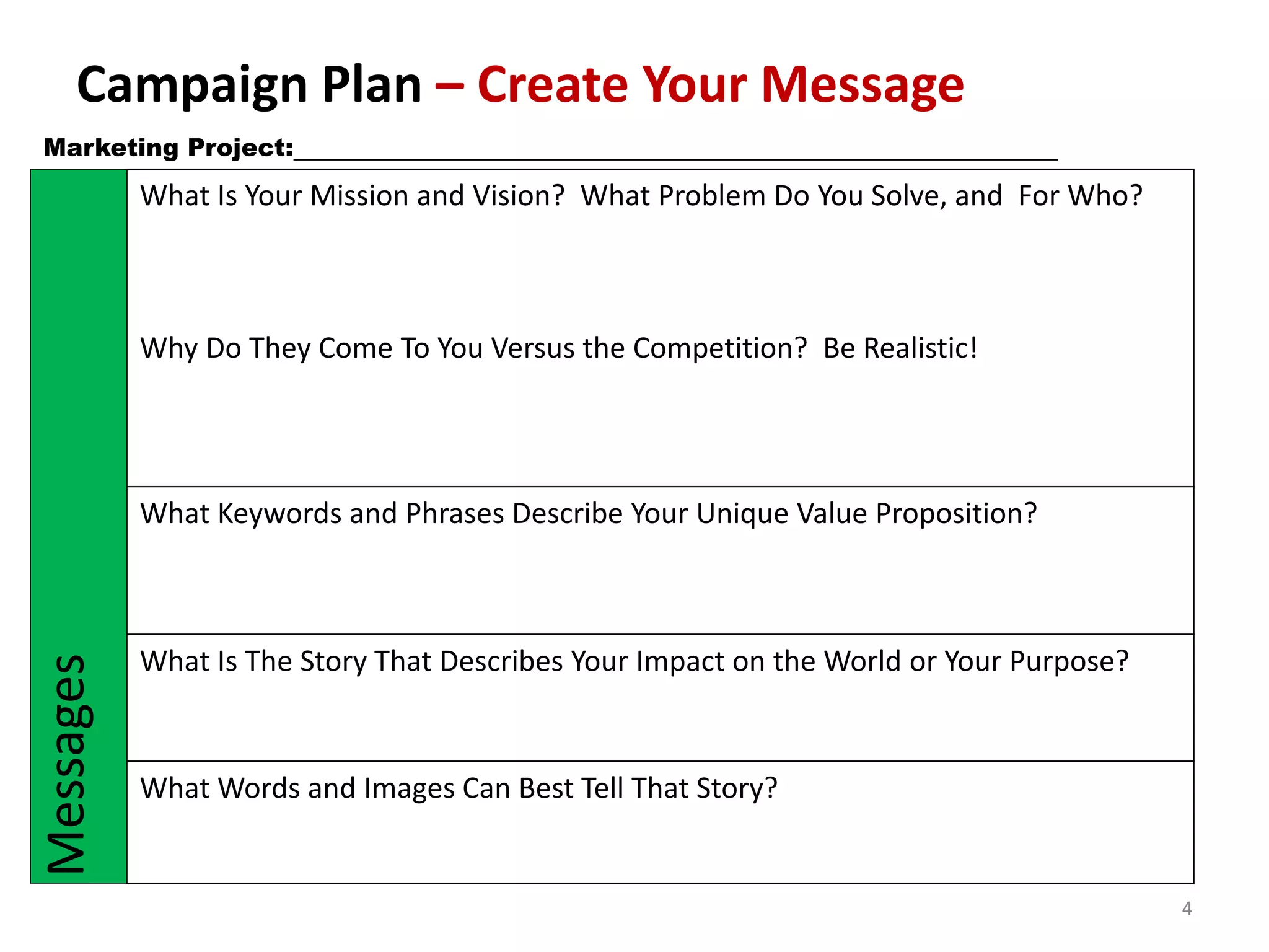 Problem Approach Campaign Non-profit Marketing campaign template | PPTX