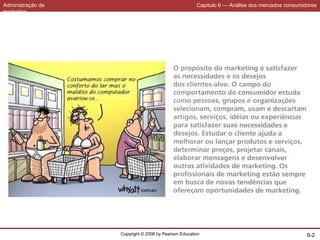 Administração de
marketing
Capítulo 6 — Análise dos mercados consumidores
Copyright © 2006 by Pearson Education 6-2
 