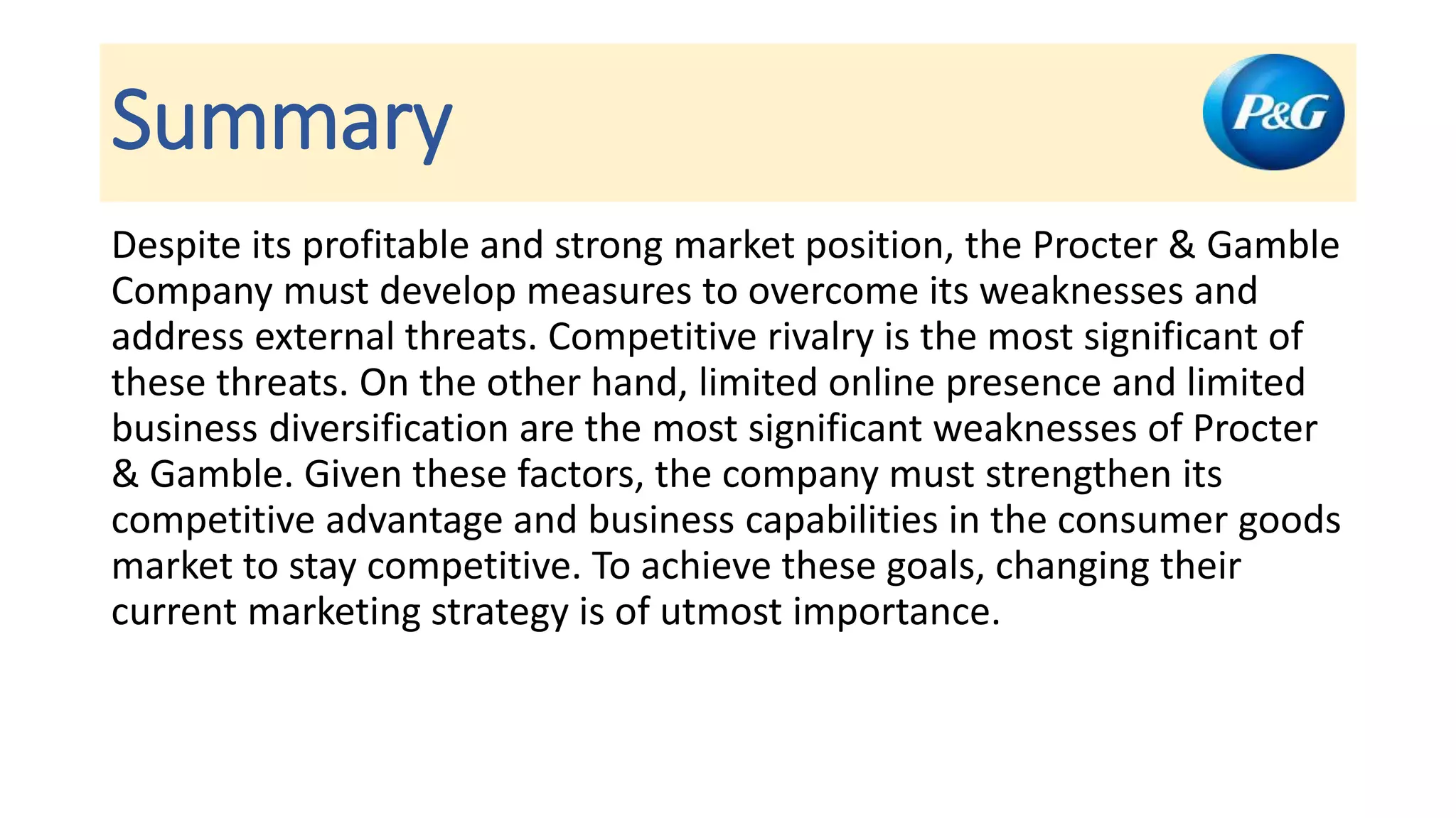 Marketing case study on procter & gamble (P&G) | PPTX