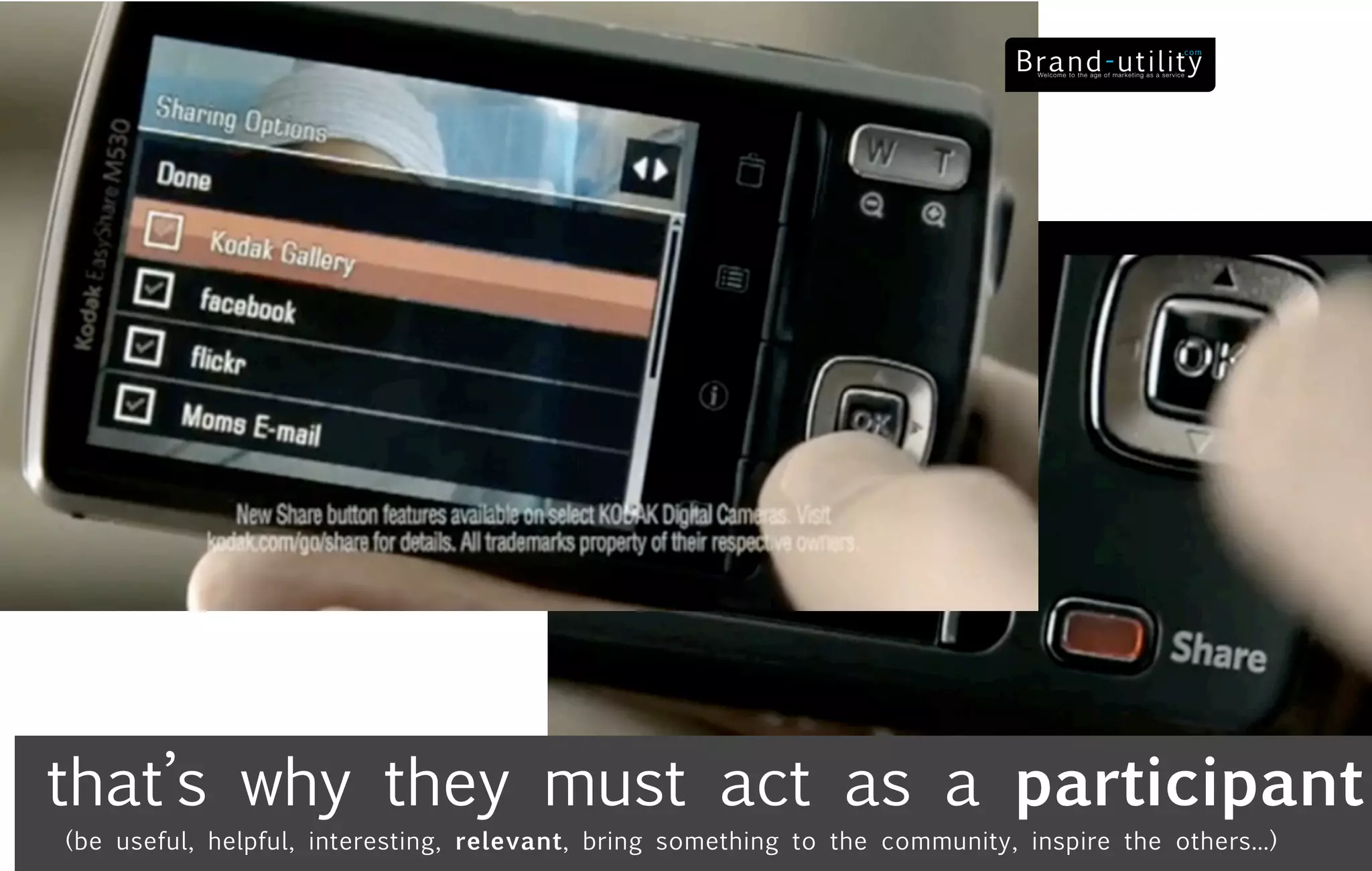 that’s why they must act as a participant
(be useful, helpful, interesting, relevant, bring something to the community, inspire the others...)
 