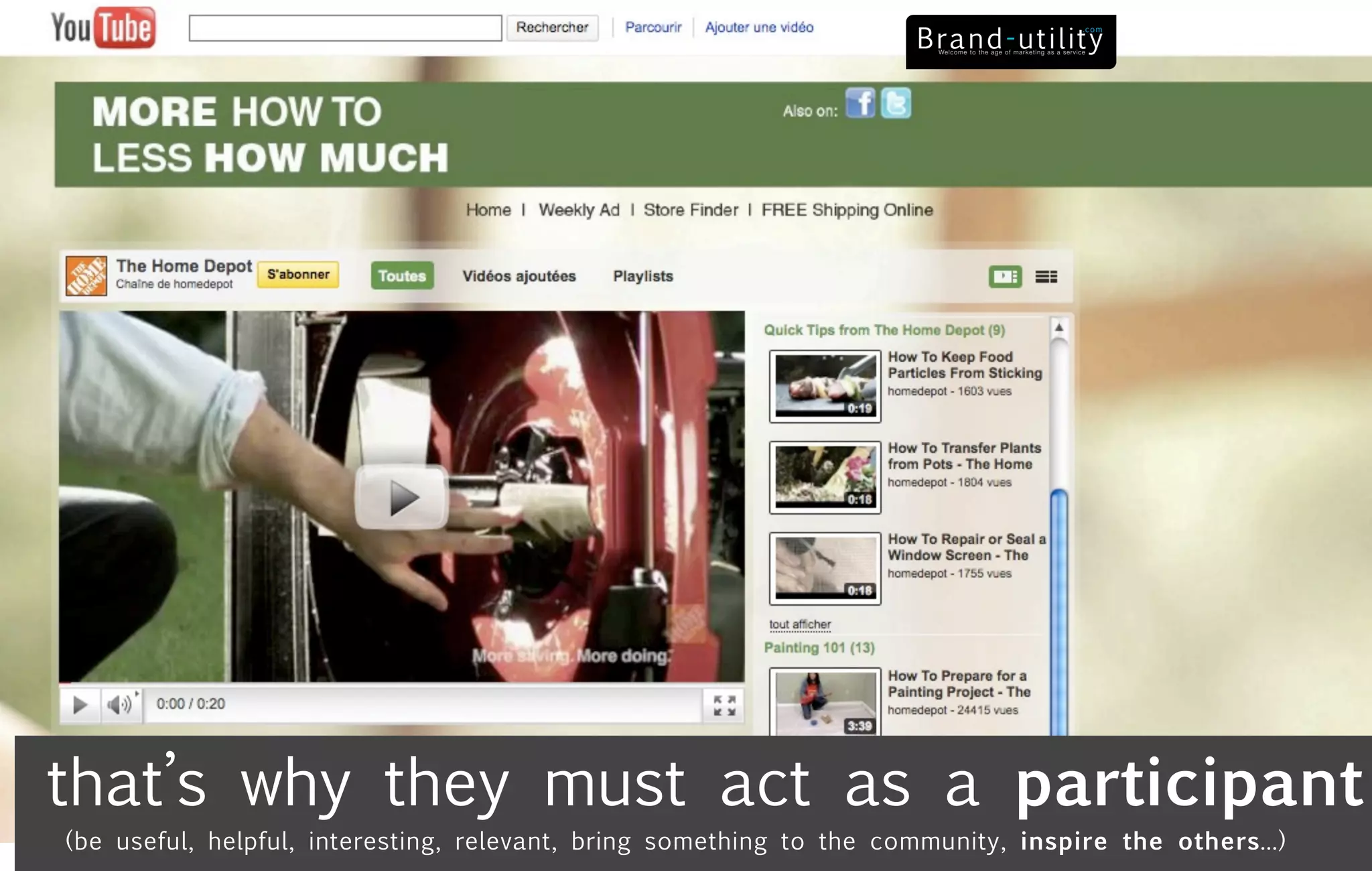 that’s why they must act as a participant
(be useful, helpful, interesting, relevant, bring something to the community, inspire the others...)
 