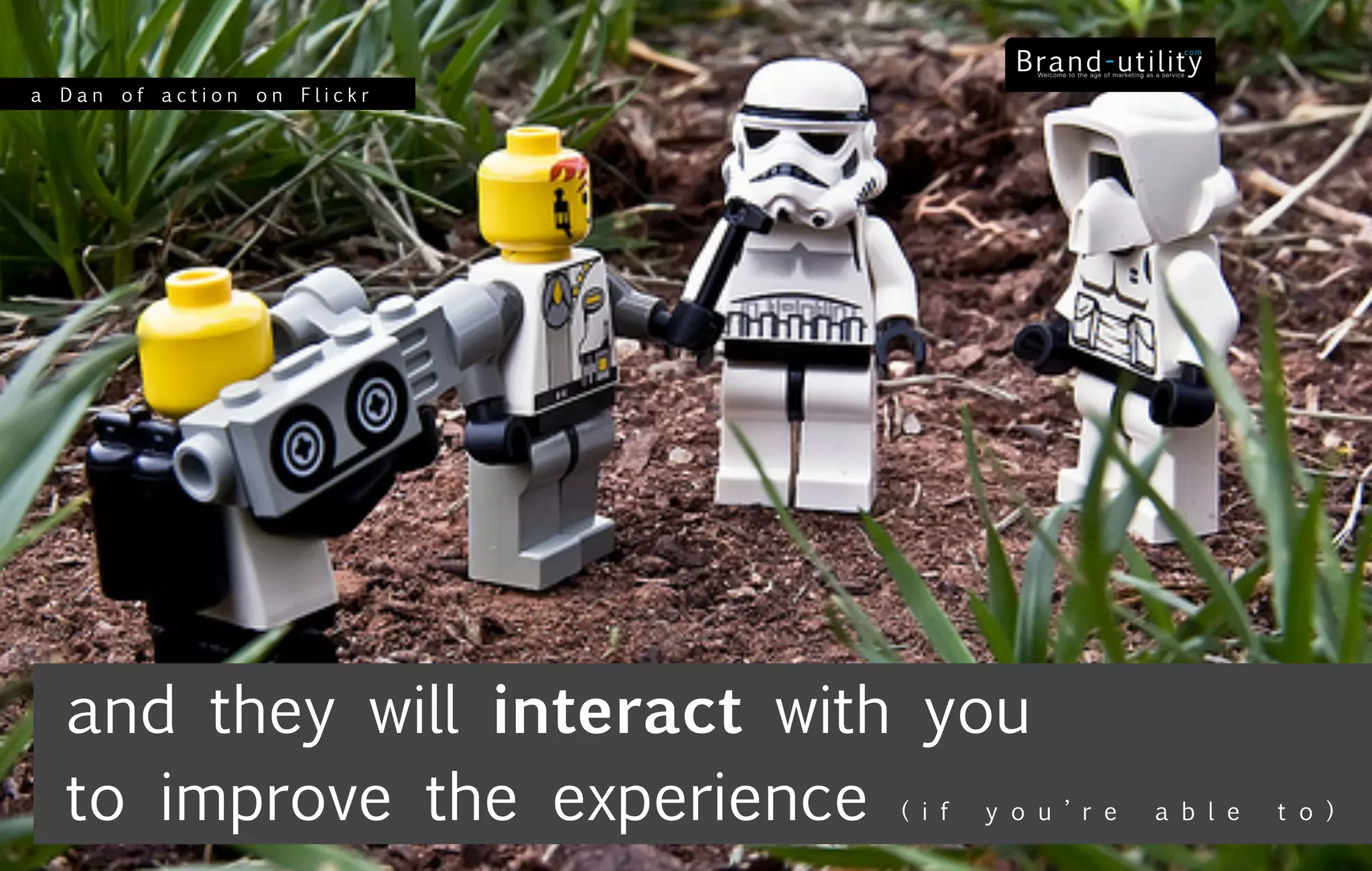 a Dan of action on Flickr




  and they will interact with you
  to improve the experience ( i f   y o u ’ r e   a b l e   t o )
 