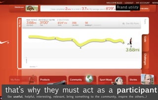 that’s why they must act as a participant
(be useful, helpful, interesting, relevant, bring something to the community, inspire the others...)
 