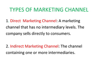 Marketing channel (final) | PPT