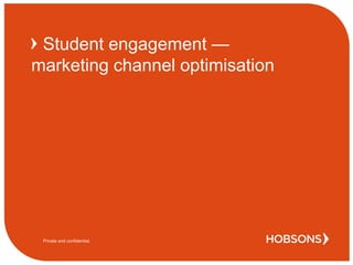 Private and confidential.
Demographics
 