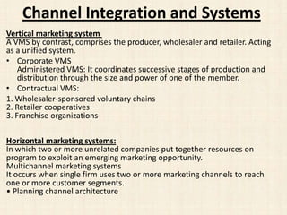 Marketing channels, retailers and wholesalers | PPTX