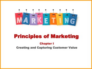 Principles of Marketing
Chapter I
Creating and Capturing Customer Value
 