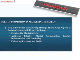 Promotion Mix | PPTX