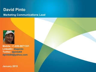 Marketing Communications Lead 
