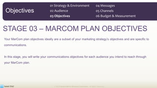 Marcomm Plan Example Marketing Communications Planning Guide | PDF
