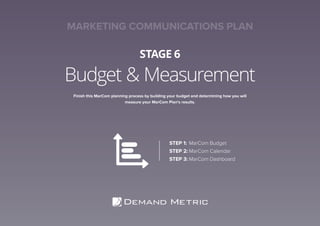 Marcomm Plan Example Marketing Communications Plan Playbook | PDF