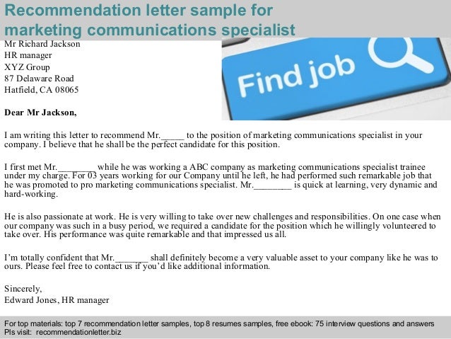 communication letter writing pdf marketing communications specialist recommendation letter communication letter writing pdf marketing communications specialist recommendation letter