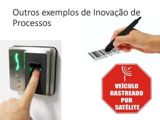 Outros exemplos de Inovação de
Processos
 