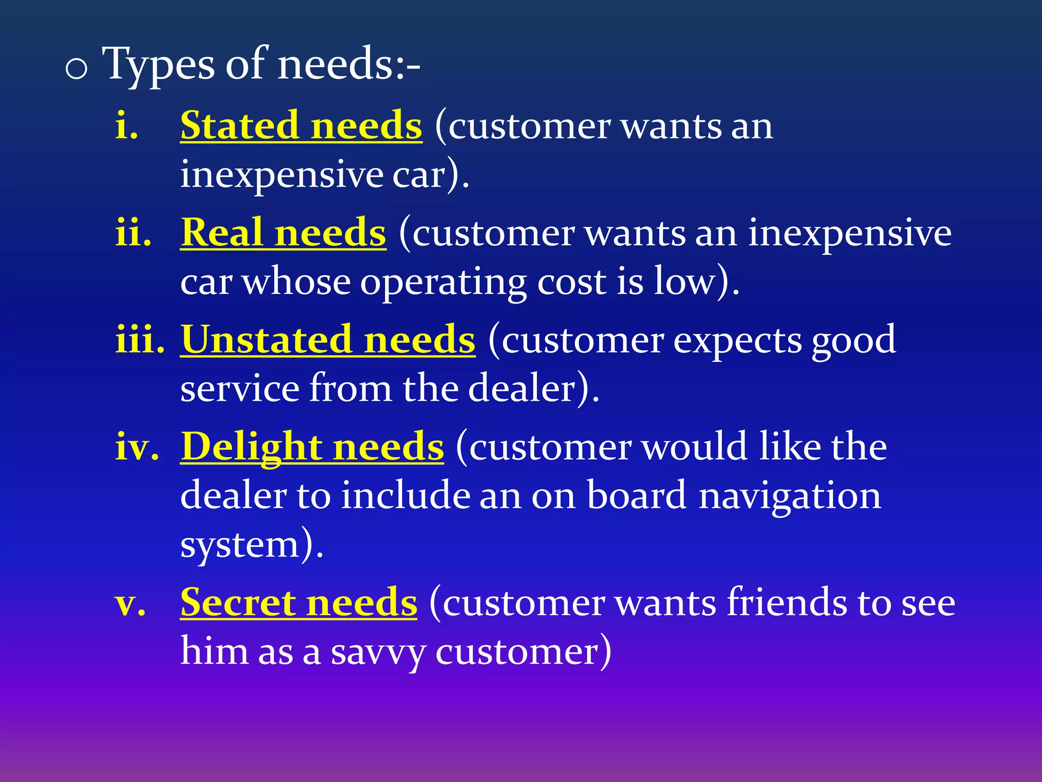 Need States. Examples Marketing concepts | PPTX