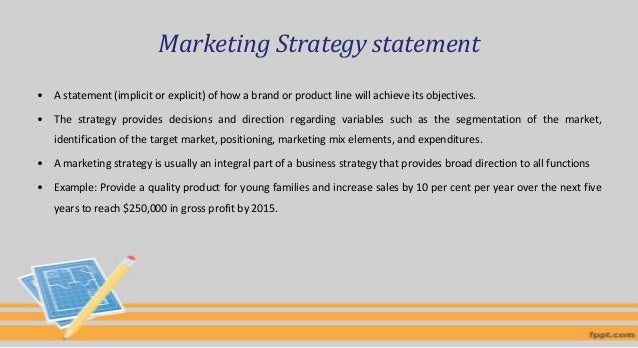 Strategic marketing option and a targeting strategy