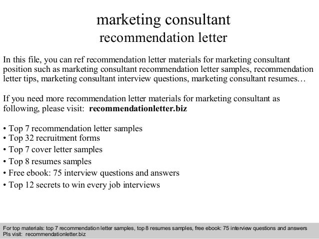 marketing letter sample