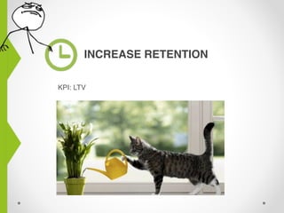 INCREASE RETENTION
KPI: LTV
 