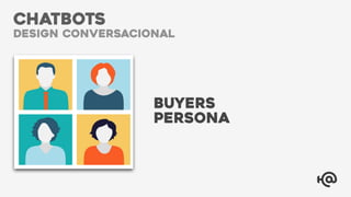 Buyers
Persona
CHATBOTS
design conversacional
 