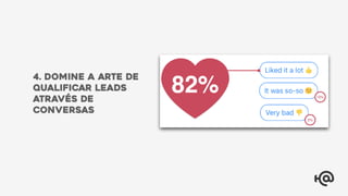 4. Domine a arte de
qualificar leads
através de
conversas
 