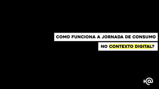 COMO FUNCIONA A JORNADA DE CONSUMO
NO CONTEXTO DIGITAL?
 