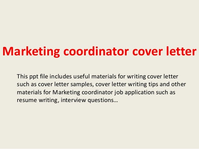 interview questions marketing coordinator