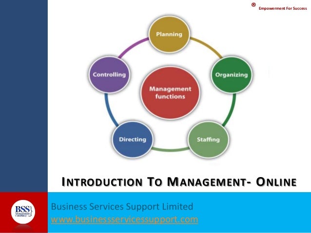 Introduction To Management