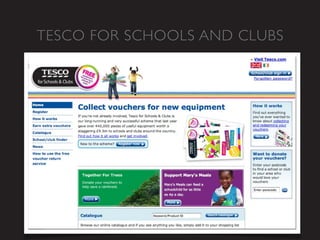 TESCO FOR SCHOOLS AND CLUBS
 