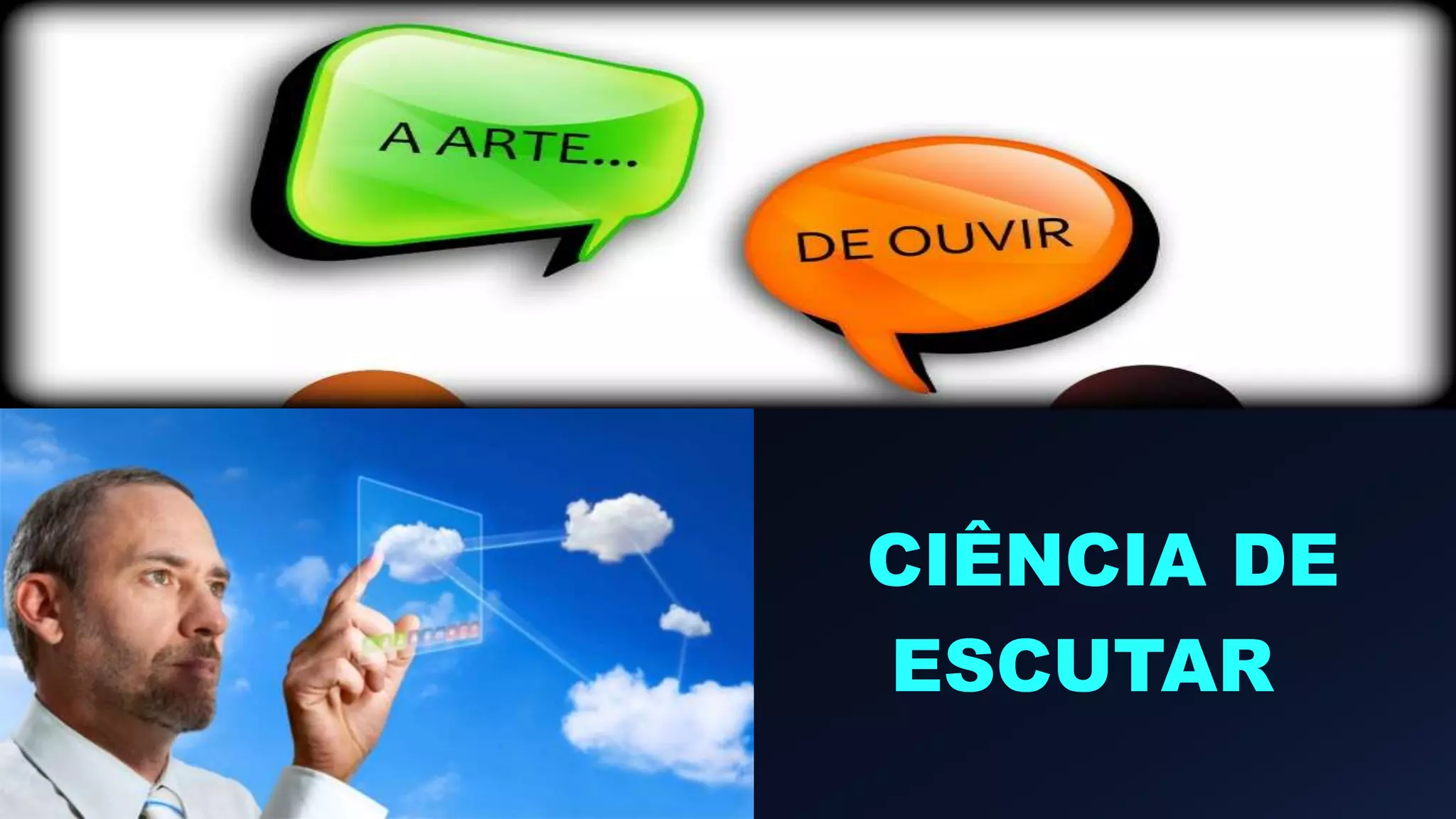CIÊNCIA DE
ESCUTAR
 