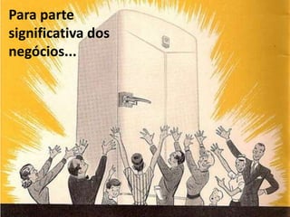 Para parte significativa dos negócios... 