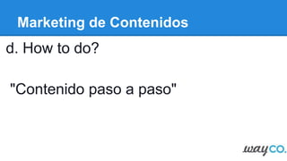 Marketing de Contenidos
c. Vídeos
 