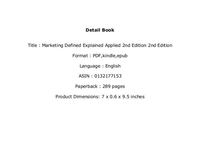 marketing defined pdf