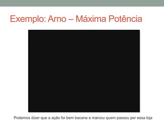 Exemplo: Arno – Máxima Potência




Podemos dizer que a ação foi bem bacana e marcou quem passou por essa loja
 