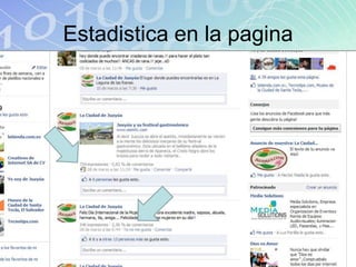 Estadistica en la pagina
 