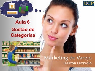 Marketing de Varejo
Ueliton Leonidio
1
Aula 6
Gestão de
Categorias
 