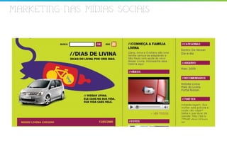 MARKETING NAS MIDIAS SOCIAIS
 
