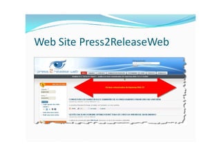 Web Site Press2ReleaseWeb
 