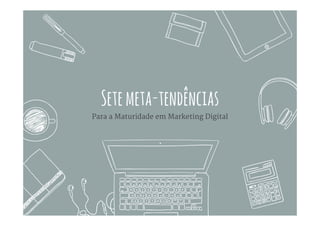 ComoonovoMarketingDigitaltrataaExperiênciadoConsumidor
Detectar
Oportunidades para
engajar clientes,
(+ profissionais e
parceiros)
Enriquecer
O contexto de interação
com dados analíticos,
dados em tempo real e
tendências
Perceber
O contexto imediato a
partir de localização,
tempo, mídias sociais e
outros eventos
Agir
Sobre o insight ganho
através de Enriquecer e
Perceber, para gerar
resultados de negócios
mais efetivos e uma
melhor Experiência do
Consumidor.
Sistemas
internos e CRM
Analytics, BI,
Big Data
Dados de
terceiros,
sensores
Canais &
front-ends
 