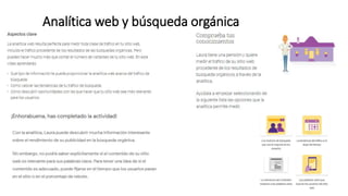Analítica web y búsqueda orgánica
 