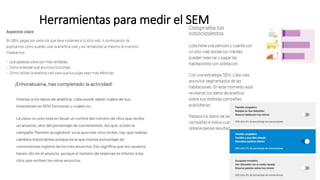 Herramientas para medir el SEM
 