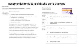 Recomendaciones para el diseño de tu sitio web
 