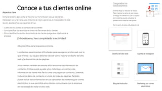 Conoce a tus clientes online
 